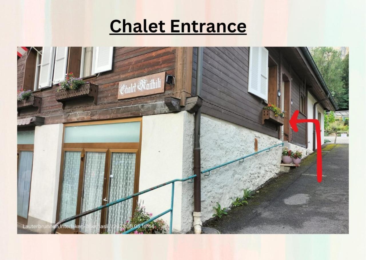 Chalet Maithili Lauterbrunnen -152-Year-Old Majestic Chalet エクステリア 写真
